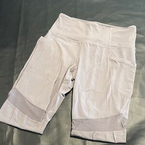 Athleta gray leggings with mesh
Size small